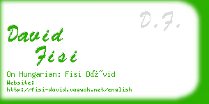 david fisi business card